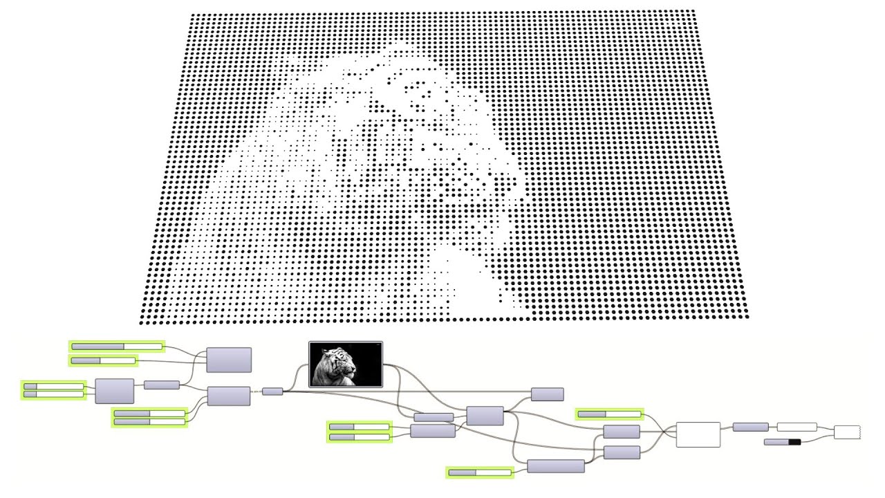 Artistic Pixelated Images with Parametric Software using ANY image Grasshopper for Rhino