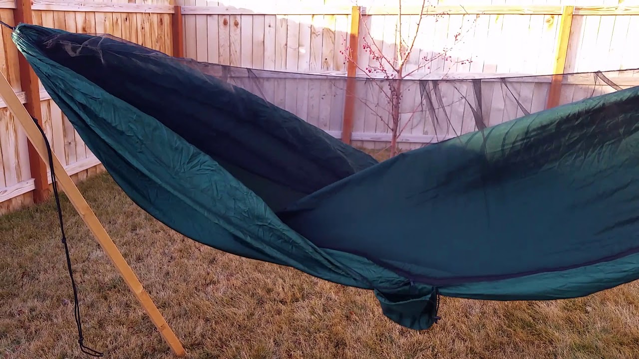 Toucan hammock with zip open netting first look