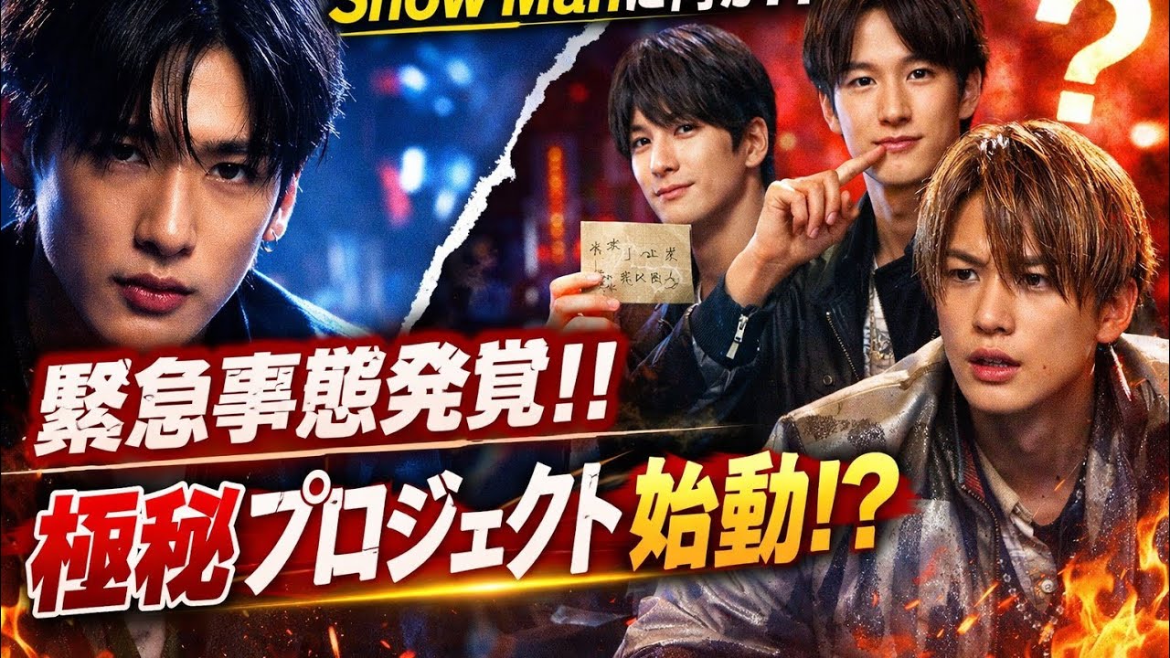 ❗Snow Manに衝撃ニュース⁉️極秘プロジェクトが始動🔥目黒蓮の謎に迫る💥