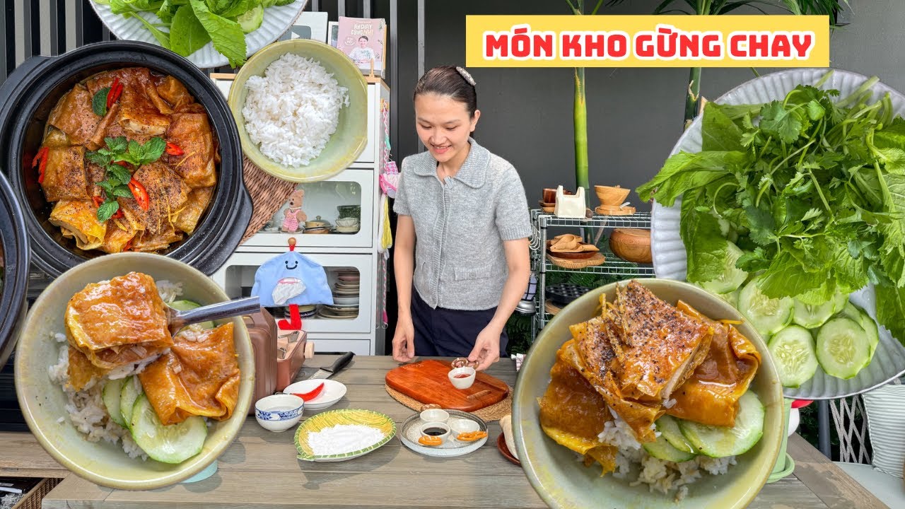 Cách Làm Món Kho Gừng Chay | Cao Thủ Vét Sạch Nồi Cơm| Accnhi 