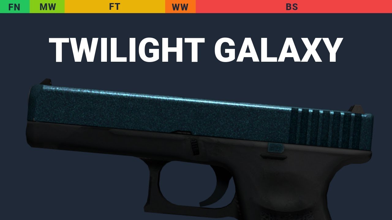 Glock-18 Twilight Galaxy - Skin Float And Wear Preview
