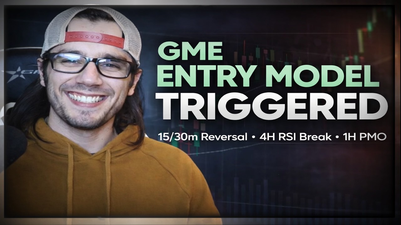 Триггер входа GME: Разворот 15/30м + Прорыв RSI 4H + Разворот PMO 1H
