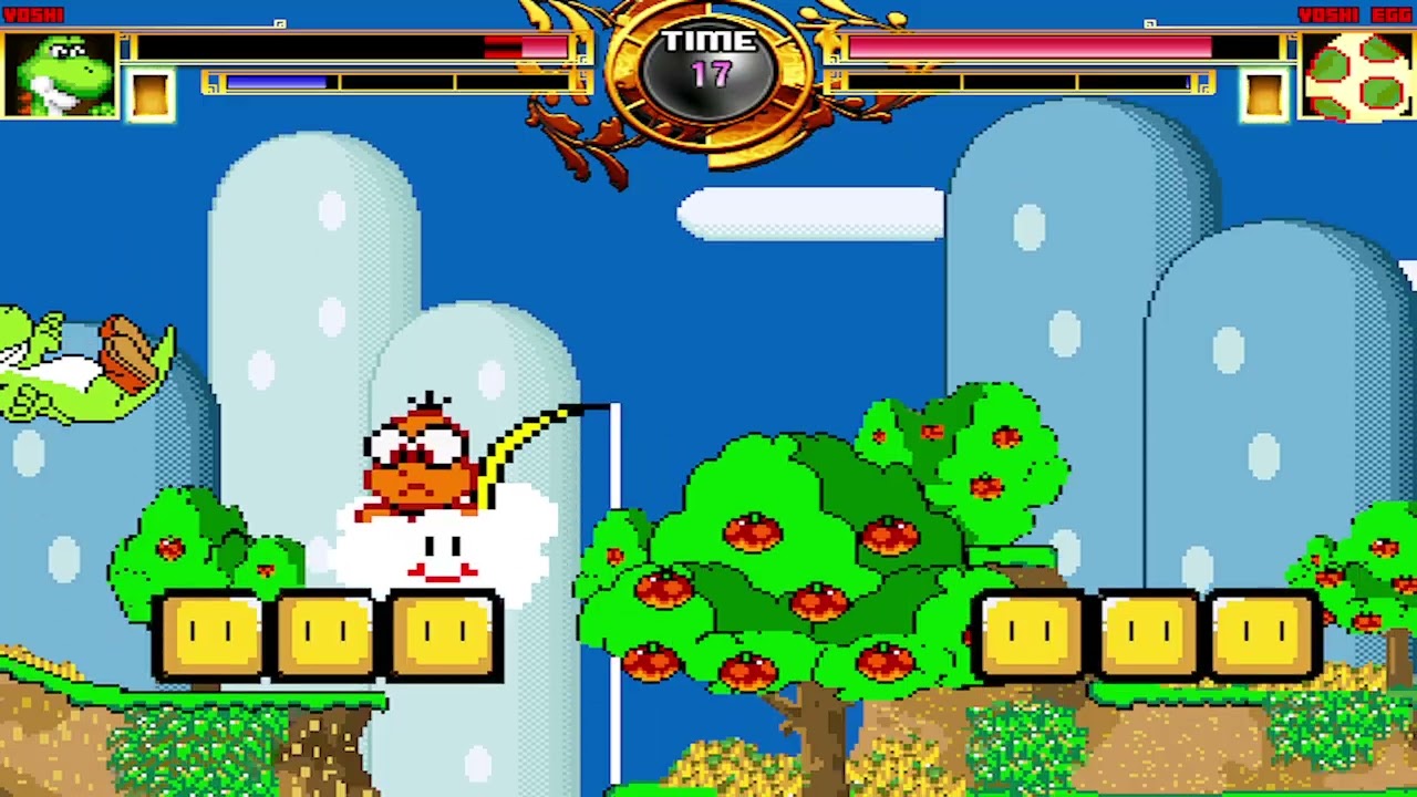 NICK54222 MUGEN: Kart Fighter Yoshi VS Yoshi Egg