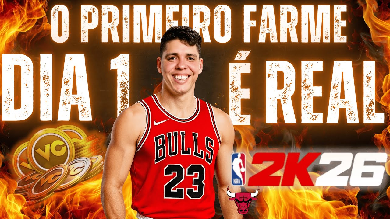 ACABOU DE SAIR! Testamos o 1&ordm; Farme do NBA 2K26 &mdash; FUNCIONA DEMAIS!