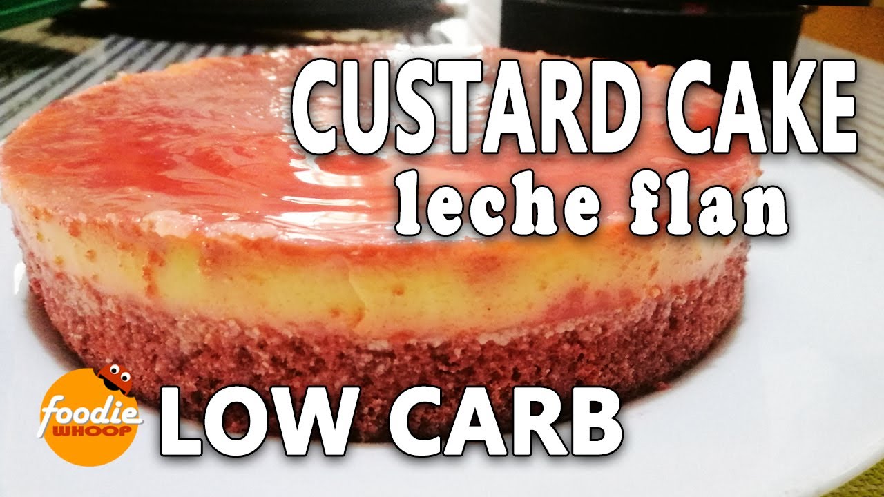 KETO NO SUGAR CUSTARD CAKE FLAN FOR LOW CARB DIET