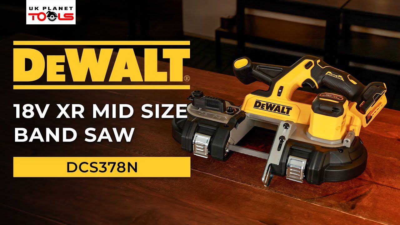 DeWalt DCS378N 18V XR Cordless Brushless Mid-Sized Band Saw | Powerful & Compact Cutting