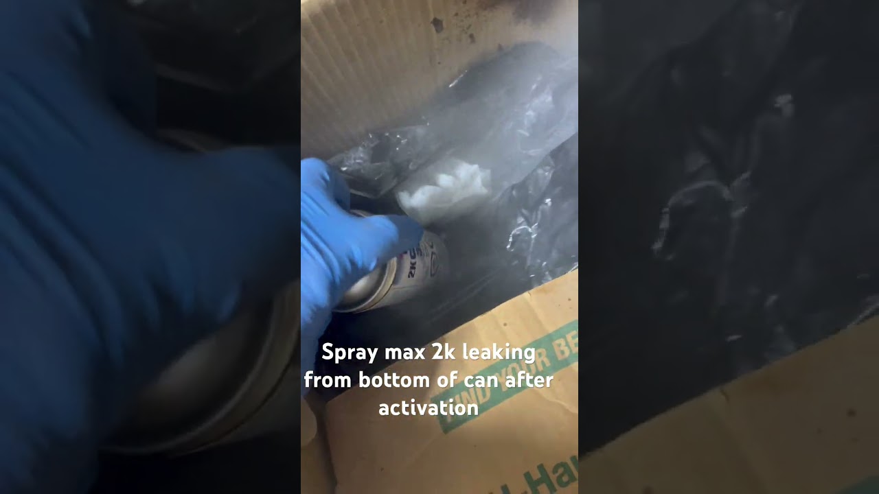 Spraymax 2k activation failure.
