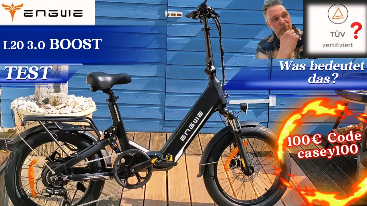 ENGWE L20 3.0 Boost - vollgefedertes Klapp E-Bike mit TÜV Zertifikat! 🍀1299€🍀 🎅Christmas-Sale!