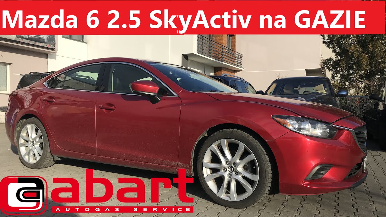 Nowoczesna i klasyczna Mazda 6 2.5 Sky Active oszczędna po montażu instalacji gazowej KME NevoDirect