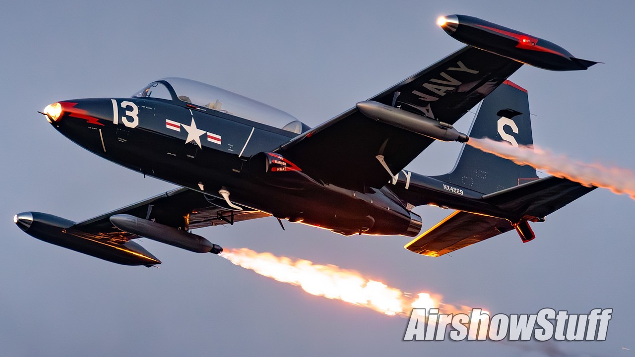 Vintage Jets at Sunset! MiG-17 and Super Pinto - EAA AirVenture Oshkosh 2025