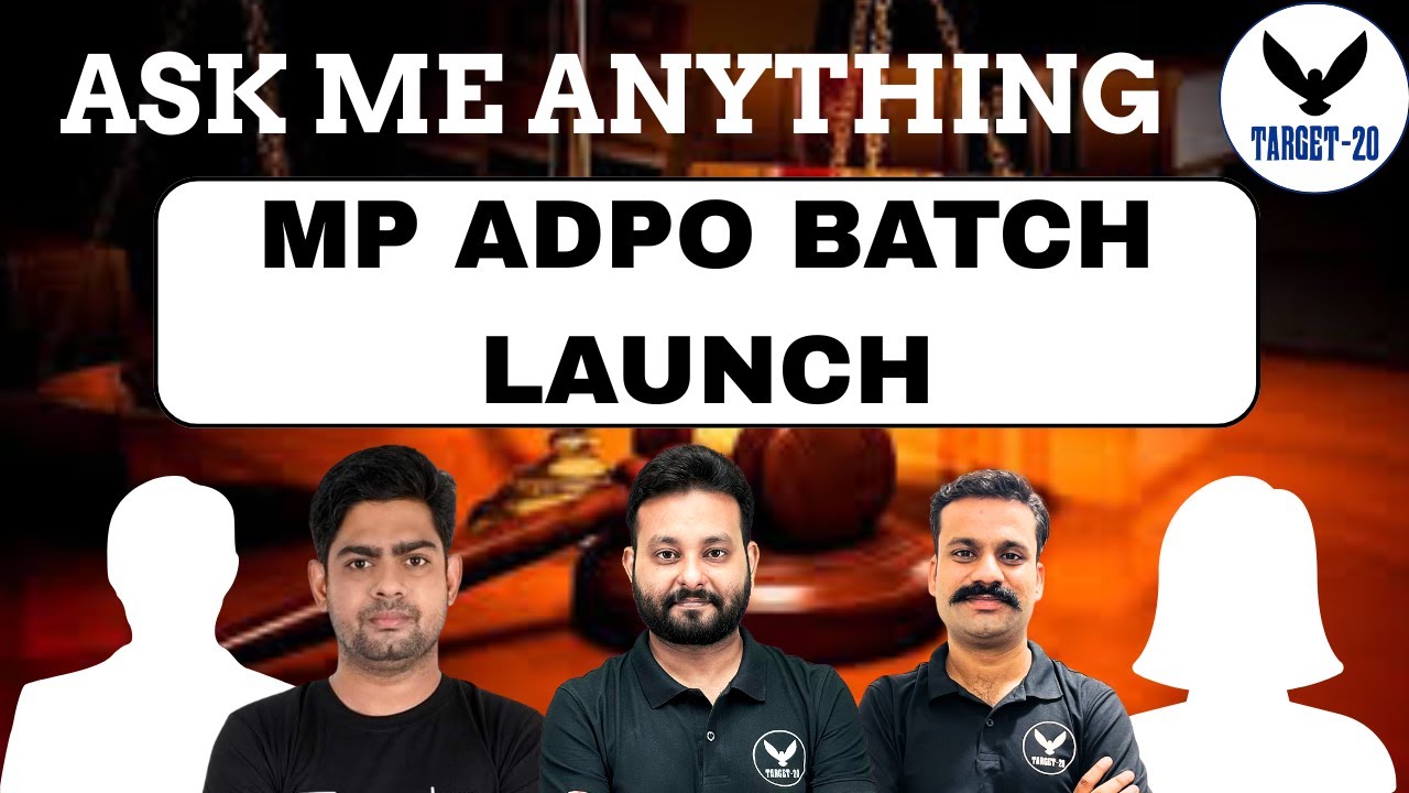 MP ADPO 2025 | MP ADPO Batch is Here! | Madhya Pradesh ADPO | Target 20