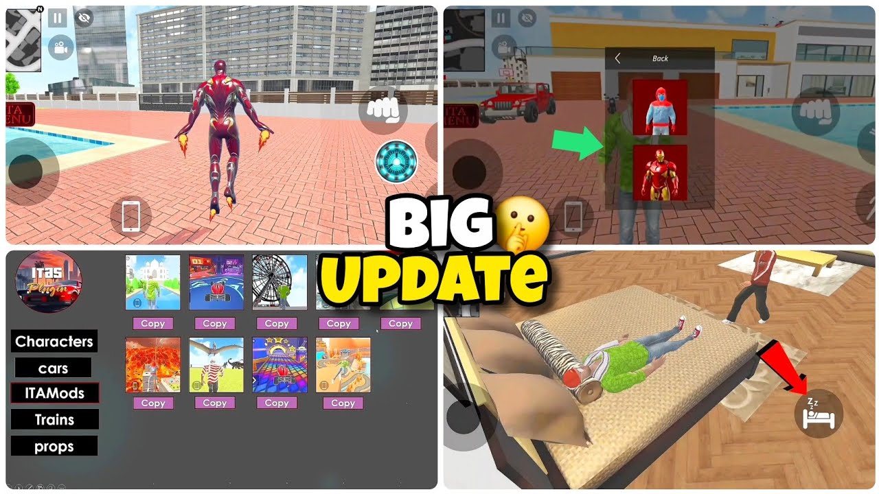 Indian Theft Aura Simulator 🥶 Ironman superpower + sleeping mod New Update itas plugin 🤩🤯