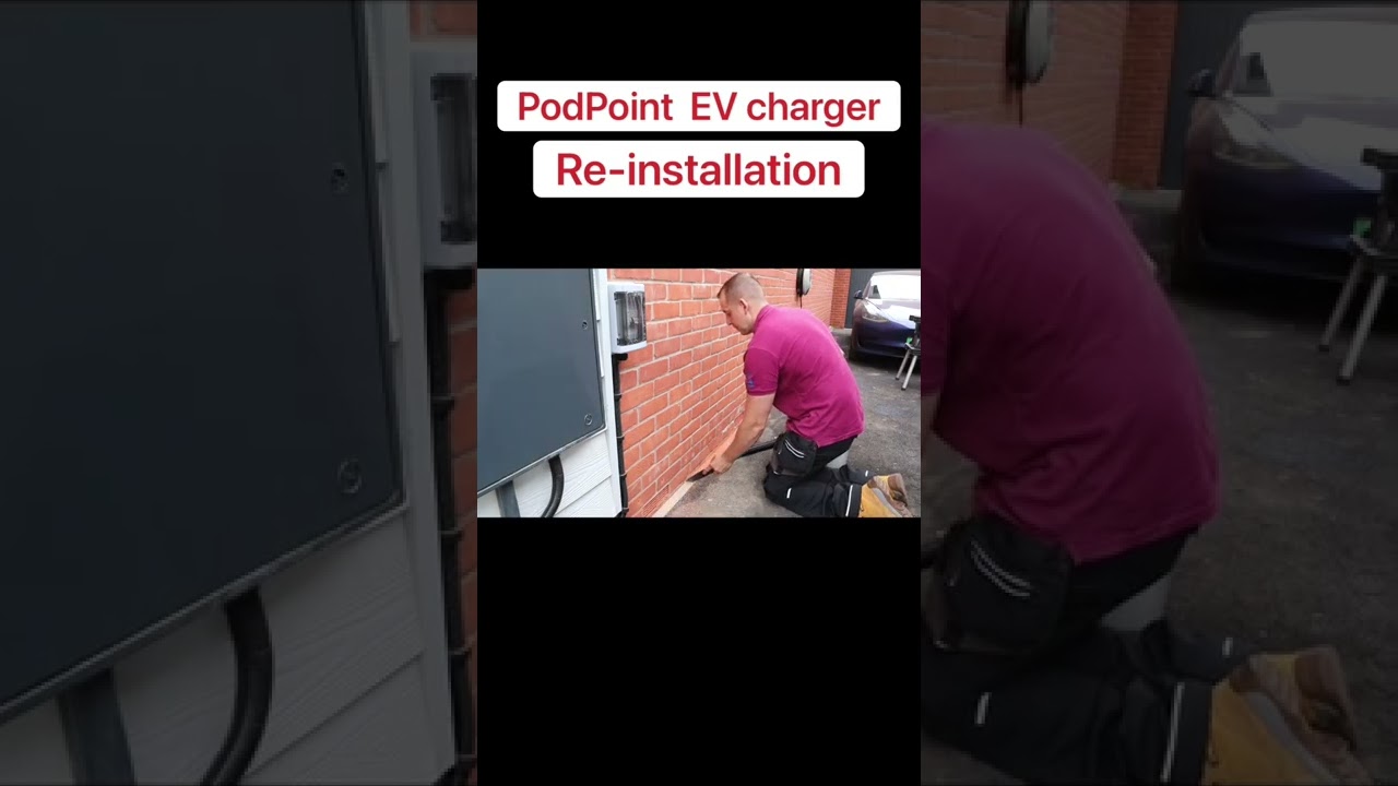 PodPoint EV charger Moving Home #electricvehicle #electrician #evcharging #ev