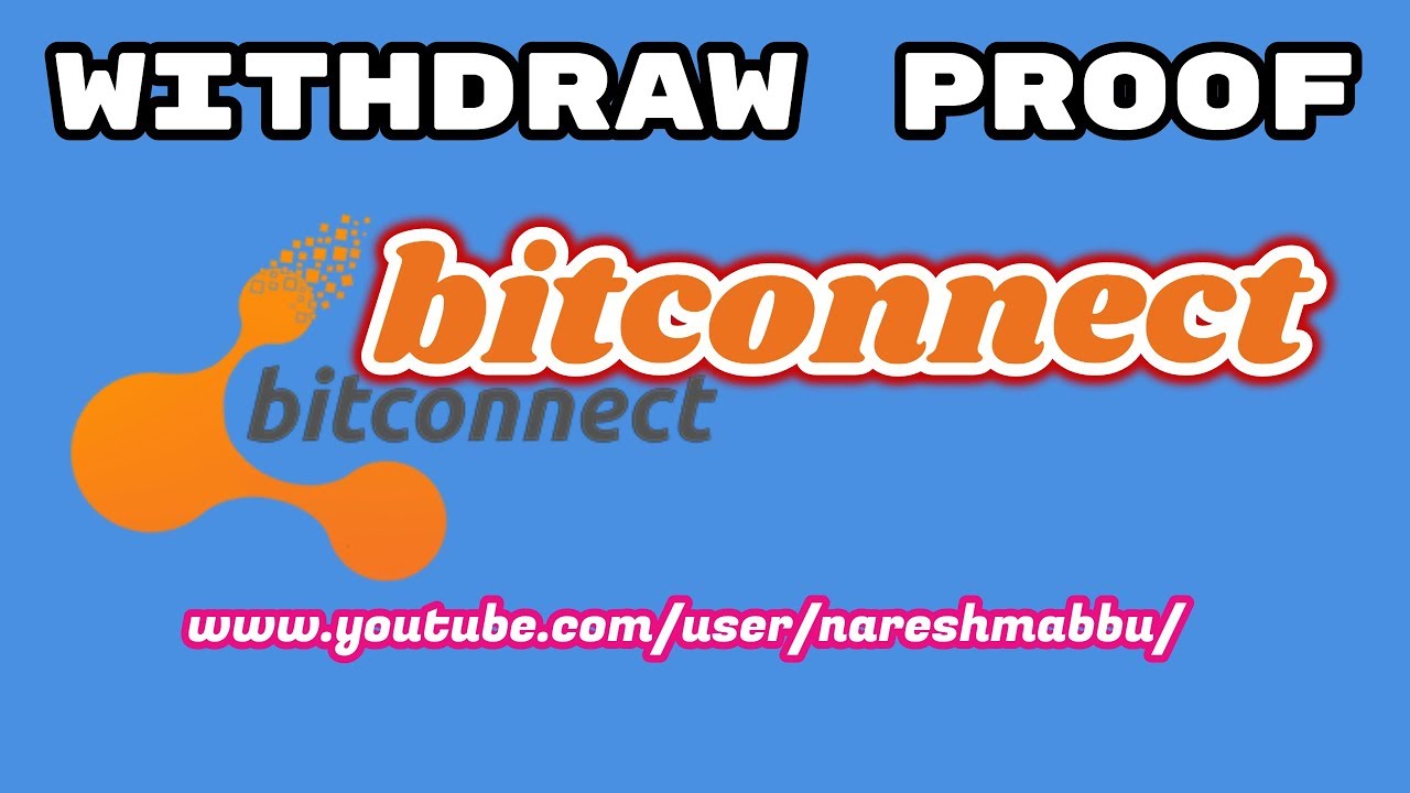 bitconnect withdraw proof