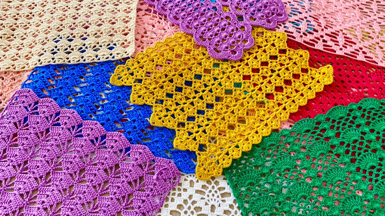 THE MOST TREND, NEWEST and BEAUTIFUL Crochet Shawl, Blouse, Runner and Motif Models