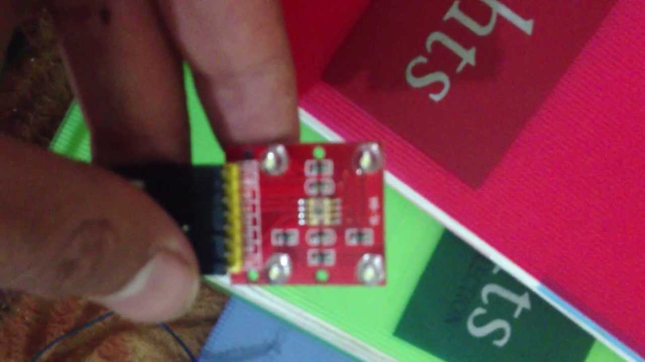 Color sensor TCS230 + PIC 16F877A سينسور للتعرف على الألوان
