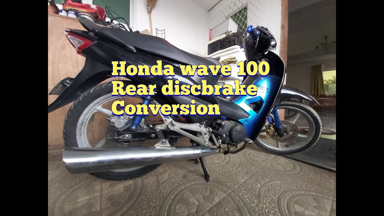 Honda Wave 100 rear discbrake conversion