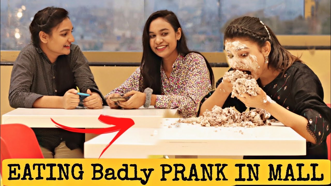 Eating Badly Prank  | Prank In Mall@crazycomedy9838