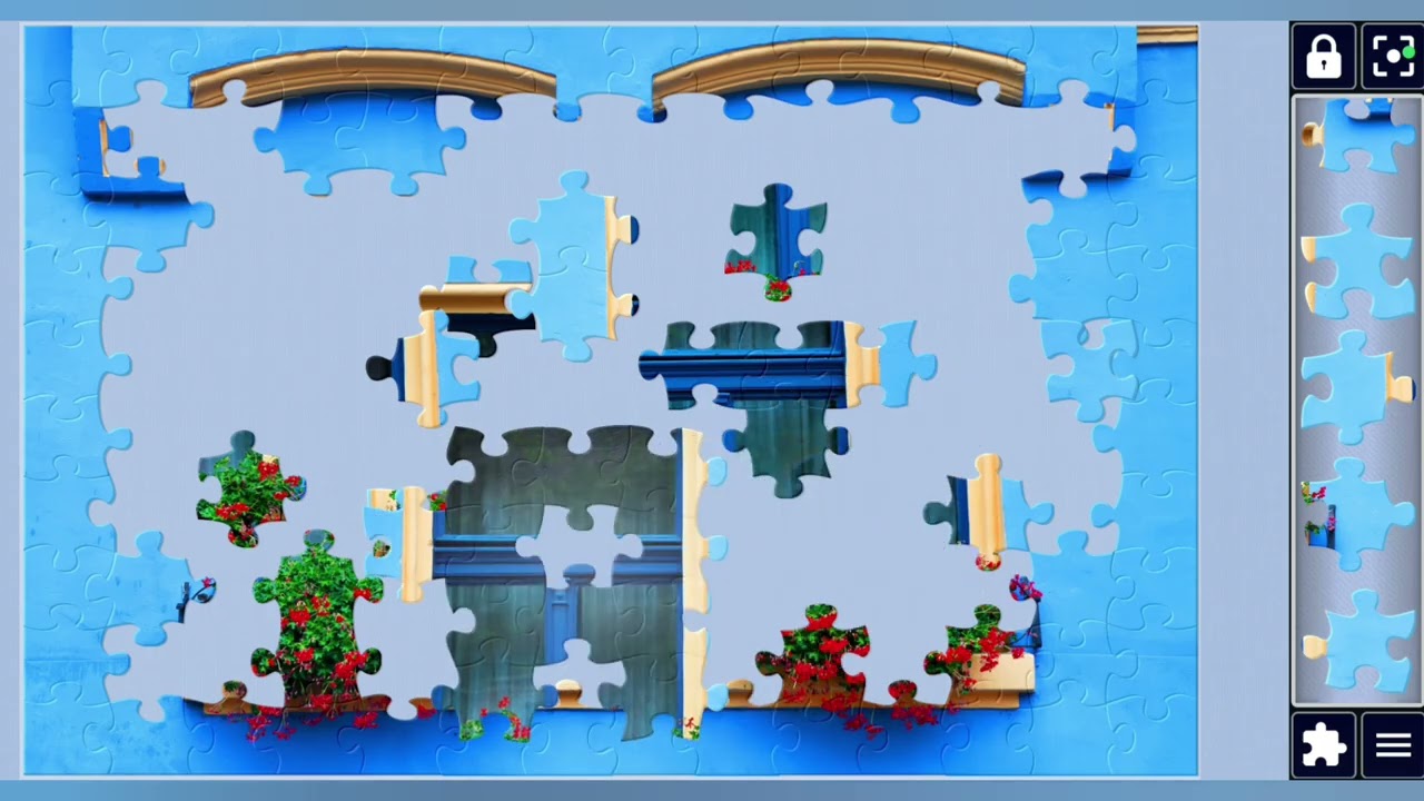 Decorative vintage window with colorful Flowers🪟🌻💐//jigsaw puzzles craft🧩//Amazing puzzles Art🧩🧩//