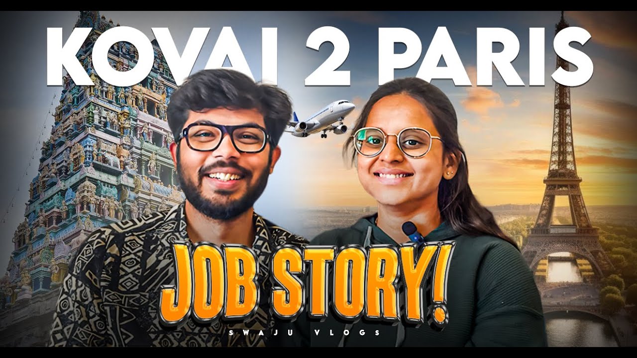 HOW WE GOT JOB IN PARIS 🇫🇷 | Tamil Couple Career Journey from India | Q&A with #swajuvlogs #qna