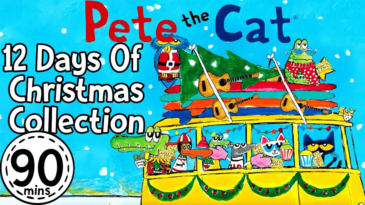 Pete The Cat 12 Groovy Days of Christmas Collection | KittyCatCollection | Christmas Songs