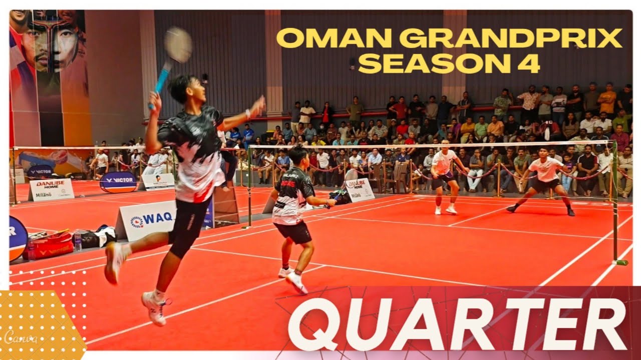 HAMZA/BAGAS VS KRISHNAPRASAD GARAGA/NOUFAL:AMM OMAN GRAND PRIX BADMINTON TOURNAMENT