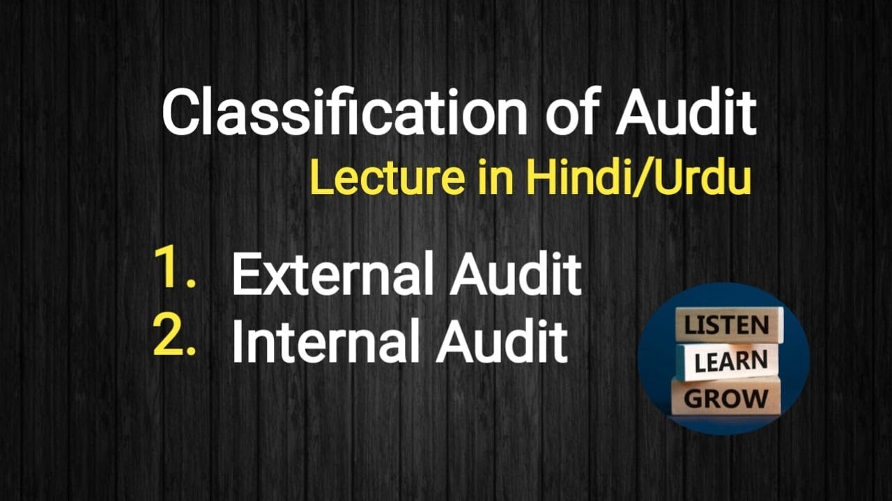 Classification of Audit ( External Audit, Internal Audit) Hindi/Urdu.