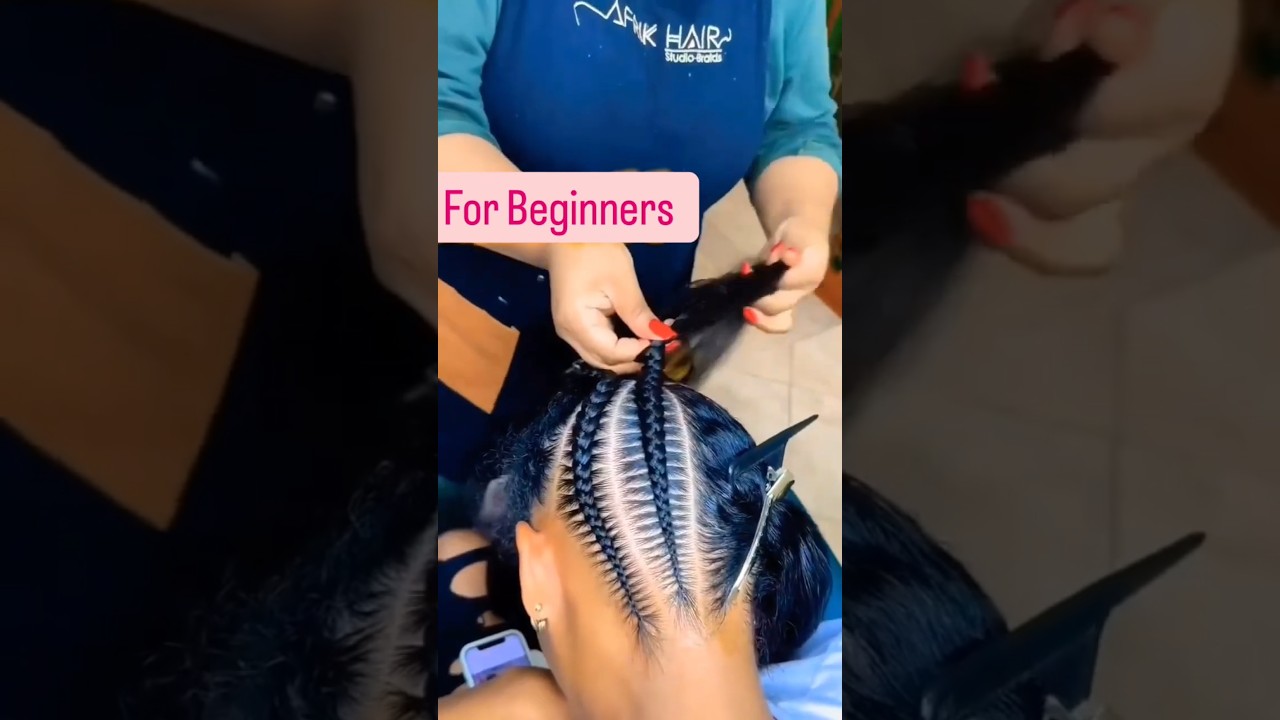 ✅Clean stitch braids for Beginners🔰🔥  #StitchBraids #NeatBraids #shorts #foryou #fyp