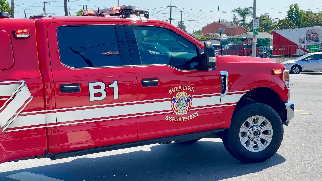 Brea Fire Department Battalion 1, Truck 2, Engine 1, Ambulance 2 Responding July 4th 2025