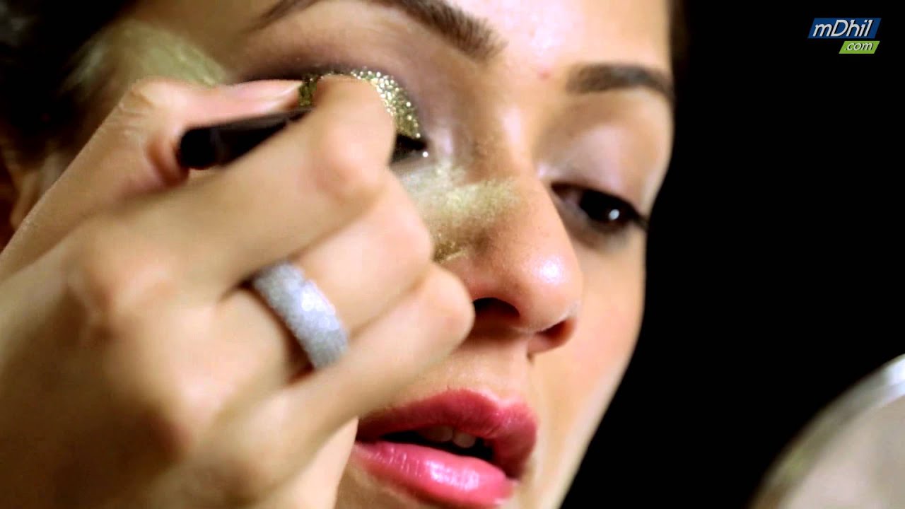 TELUGU: How to Apply Glitter Eyeshadow