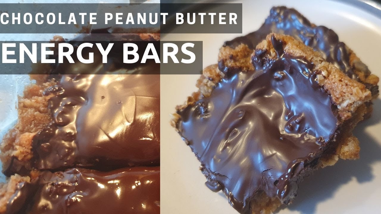 Chocolate Peanut Butter and Banana Energy Bars| Vegan Friendly
