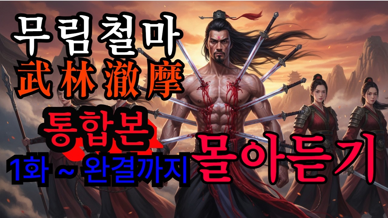 [무림철마 통합본 1화-최종화 몰아듣기] 무협소설 | 오디오북    천마 회귀물 | 정마대전 끝에 과거로 돌아간 천마, 복수는 이제부터다