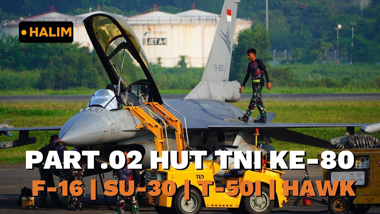 HUT TNI KE 80 Tahun 2025, Puluhan Pesawat Tempur Take Off Landing di Bandara Halim Jakarta | Part.02