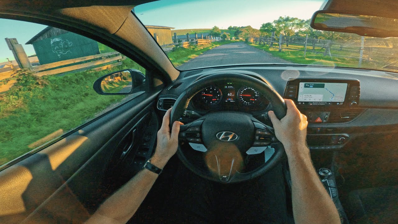 Hyundai i30n POV drive on narrow Slovak backroads