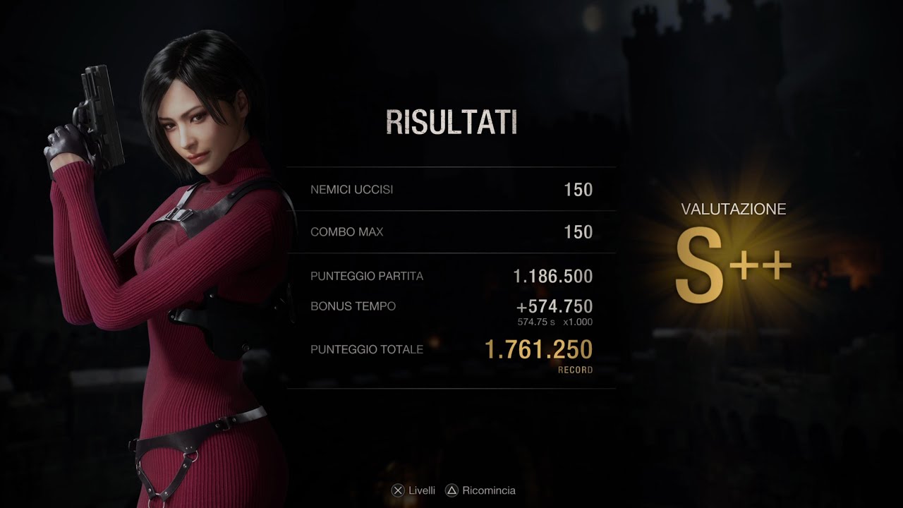 RE4 REMAKE | Mercenaries - ADA - Castle - 1.761.250 |