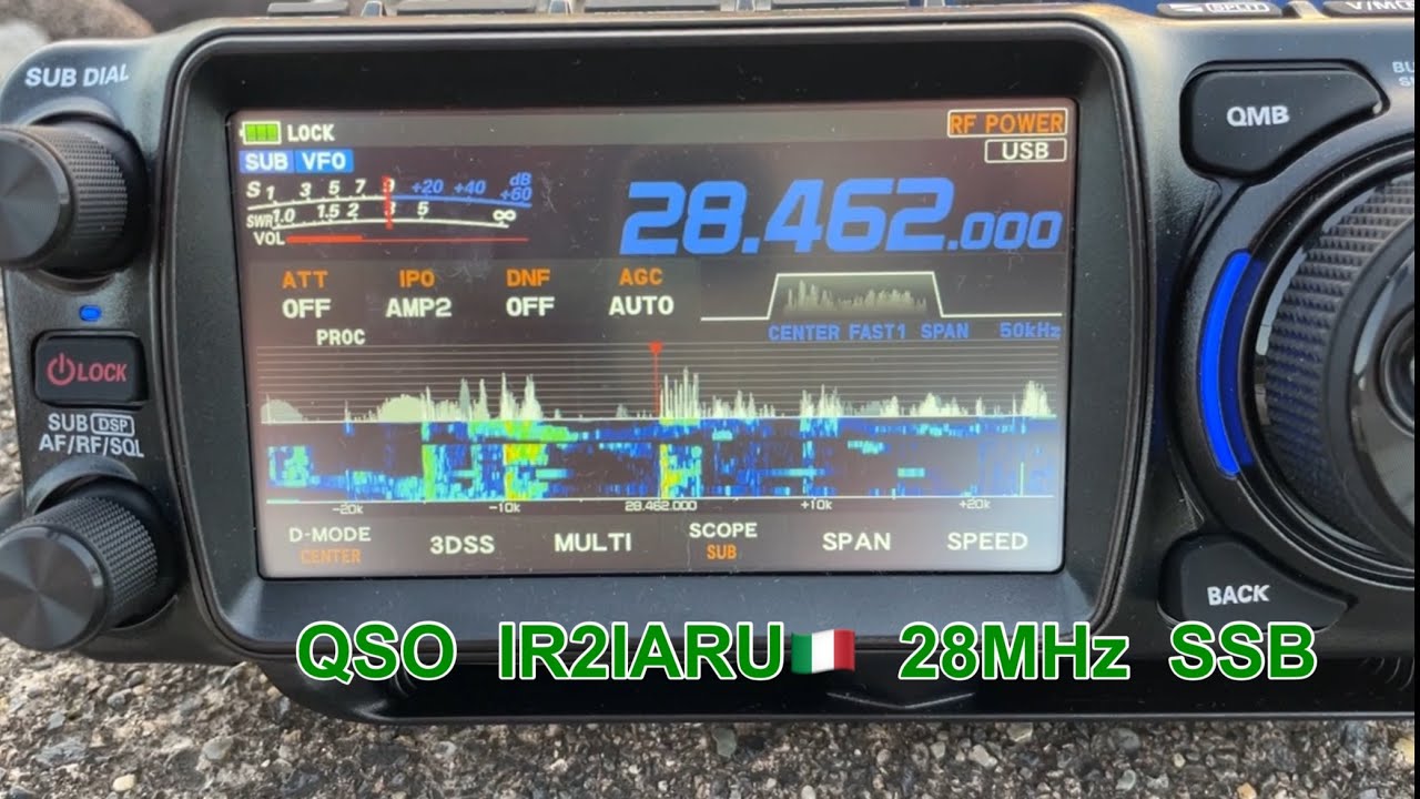 【28MHz SSB】IR2IARU局 イタリア🇮🇹と交信 FTX-1 YAESU 🇯🇵松本市から #アマチュア無線 トランシーバー 電波 10m hamradio CQ 電離層 HF DX QSO