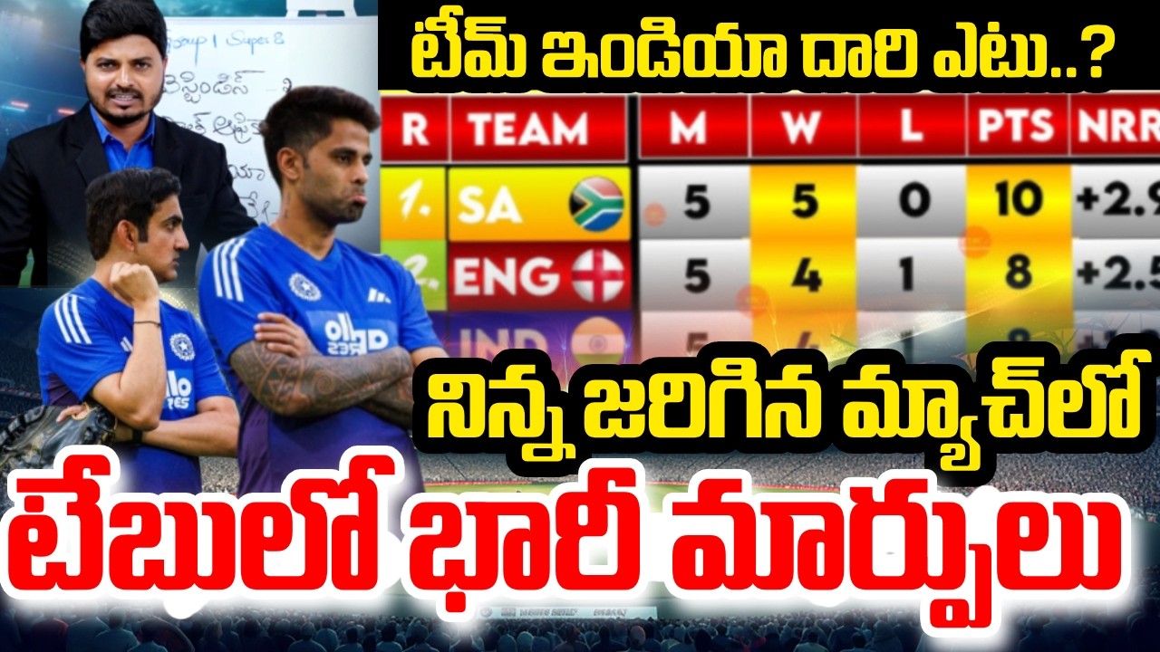 India Danger Zone 🔥 Points Table Shock After Yesterday Match | SumanTV Sai