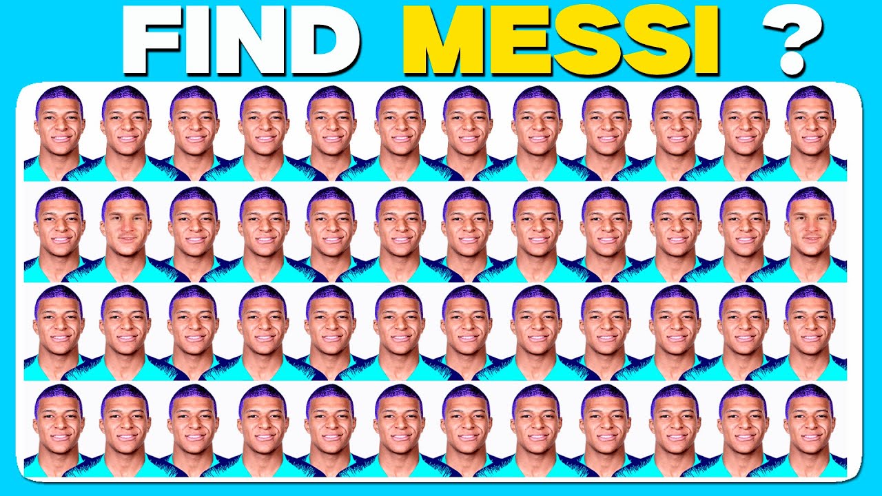 Find the  Messi ? –  Football Players Edition Quiz! | ⚽💙😍40 Levels Quiz | Easy, Medium, Hard