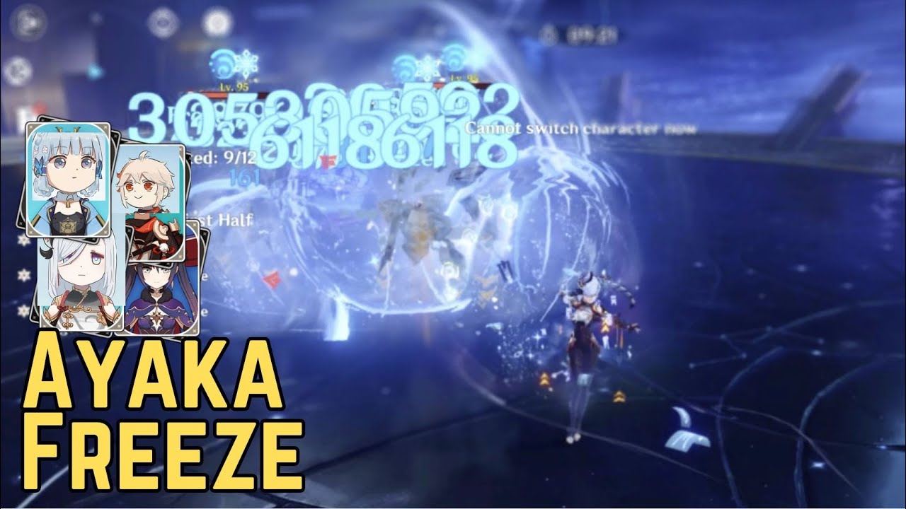 Amazing Ayaka Freeze ❄️ | 91s Abyss 3.7 Top Half Speedrun