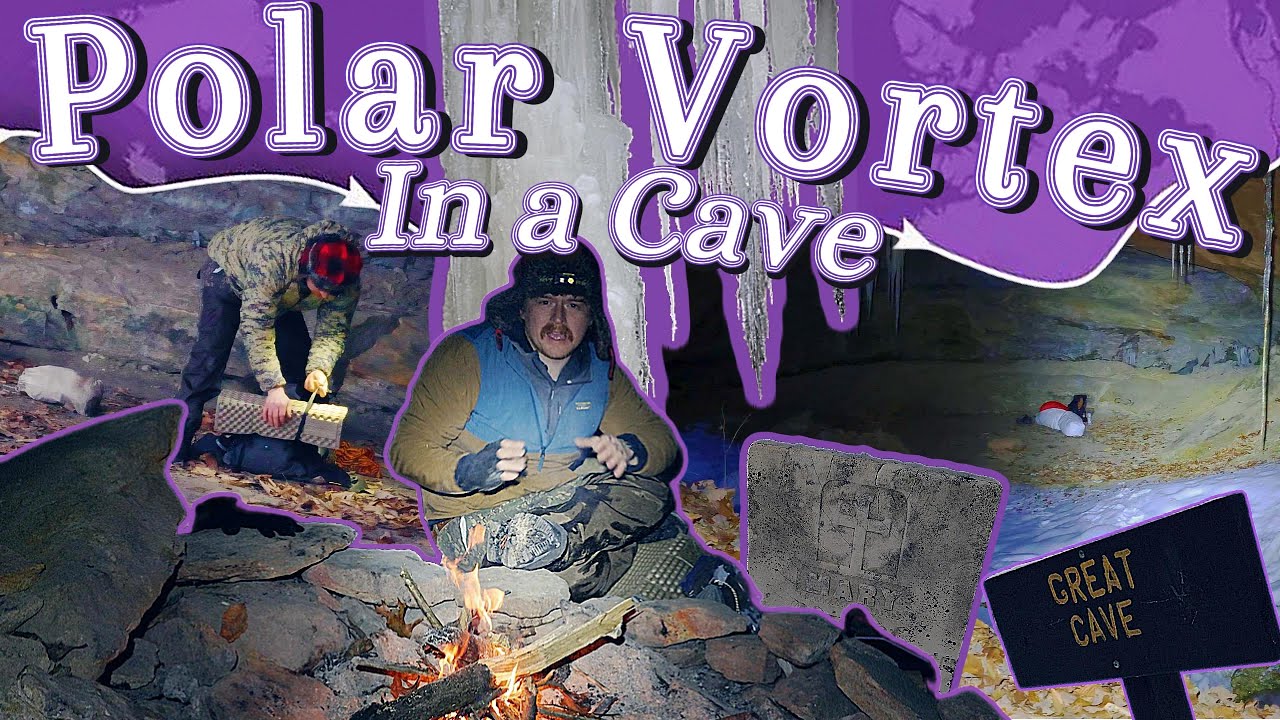 Extreme Winter Cave Camping During Polar Vortex | Surviving the Cold in Ohio's Wilderness