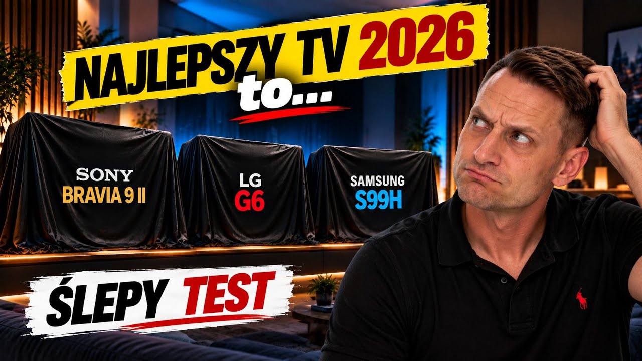 Ślepy test: LG G6 vs Samsung S99H(S95H) vs Sony BRAVIA 9 II. Wybierz najlepszy telewizor 2026! 
