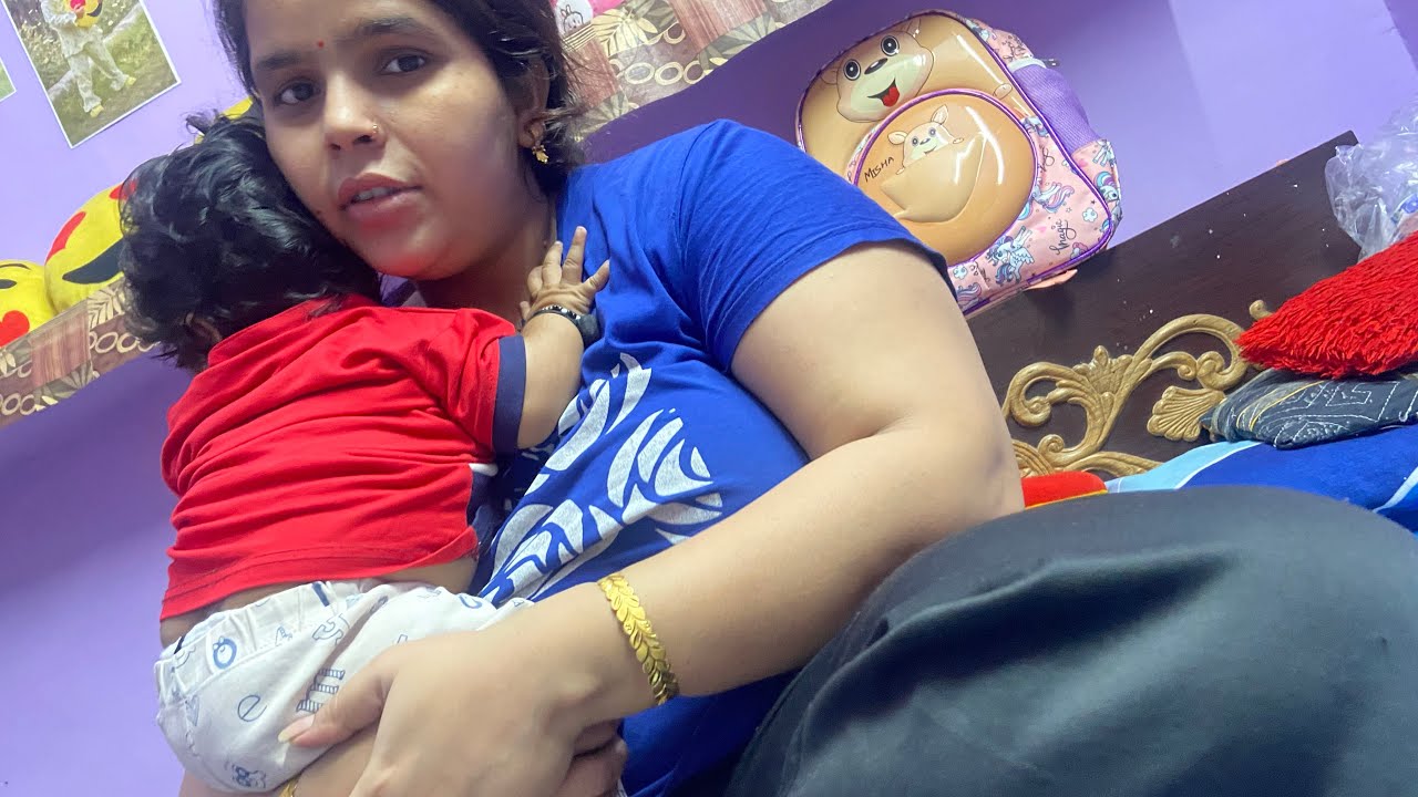 कितना मुसकिल होता है दो दो बच्चों को सम्भालना 😕