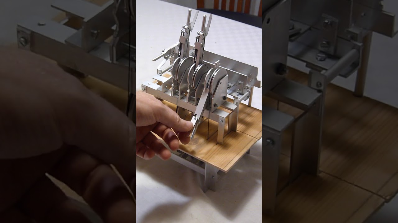 Modell eines mechanischen Stellwerks