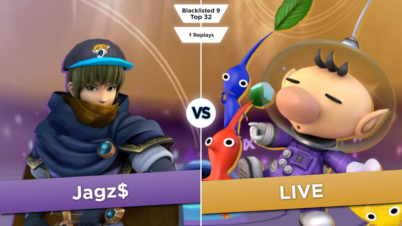 Blacklisted 9 Top 32 - Jagz$ (Marth) vs LIVE (Olimar)