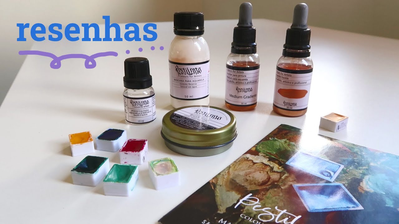 Testando tintas douradas, máscara, fungicida e outros produtos!