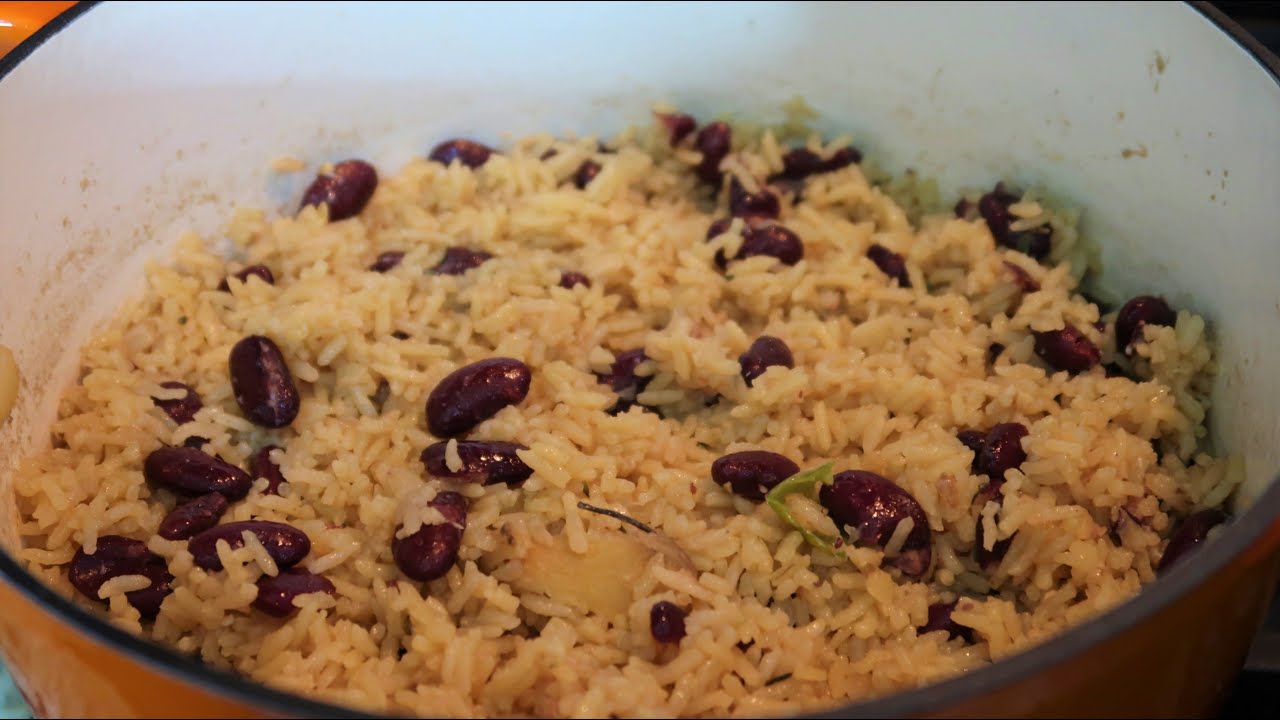 Quick  & Easy Rice and Peas (Canned Red Beans)