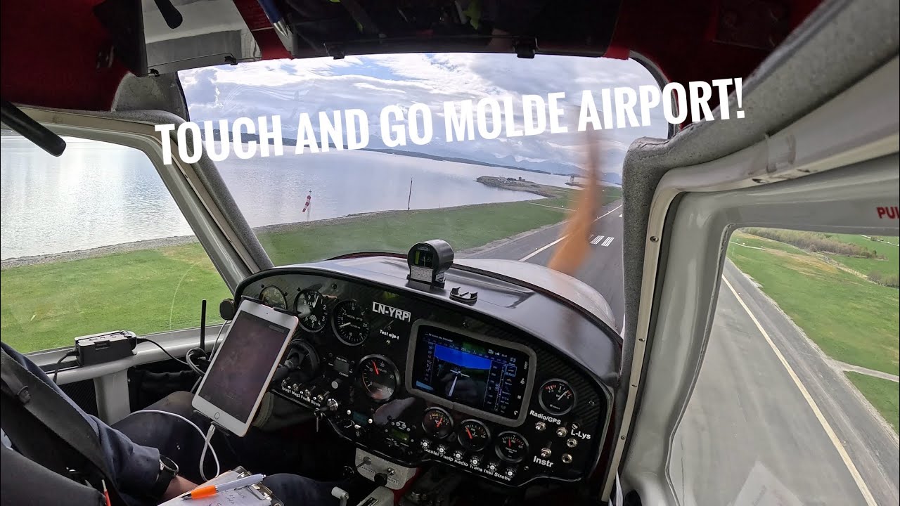 Touch and go at Molde airport!