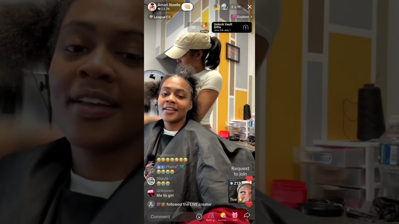 Amari Noelle and Zaria Imani TikTok Live 6-25-24