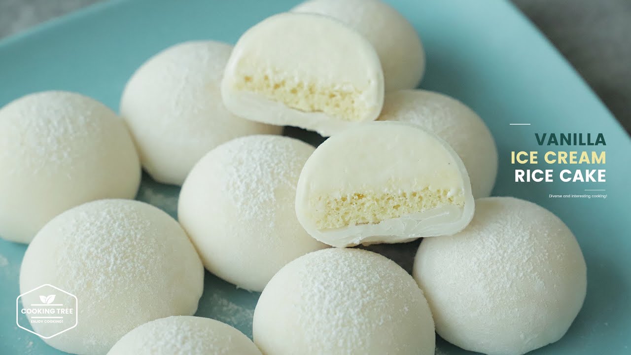 바닐라 아이스크림 찹쌀떡 만들기 : Vanilla Ice Cream Rice Cake Recipe | Cooking tree
