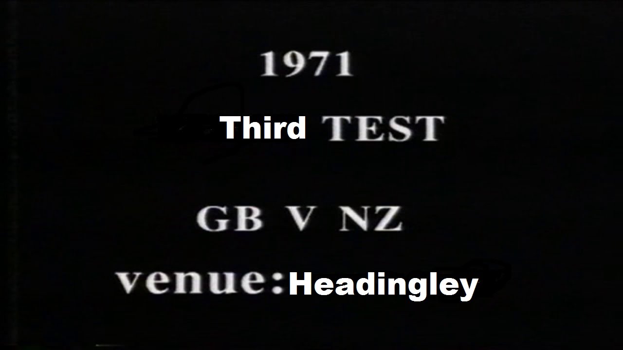 1971..3rd Test..GB v New Zealand..